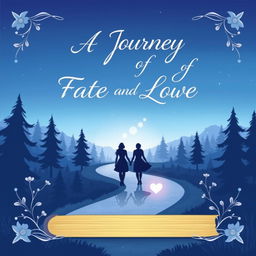 A stunning book cover design for 'A Journey of Fate and Love'