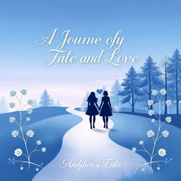 A stunning book cover design for 'A Journey of Fate and Love'