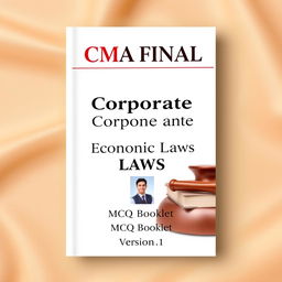 A clear and professional book cover design featuring 'CMA FINAL' at the top in bold and authoritative font