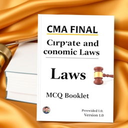 A clear and professional book cover design featuring 'CMA FINAL' at the top in bold and authoritative font