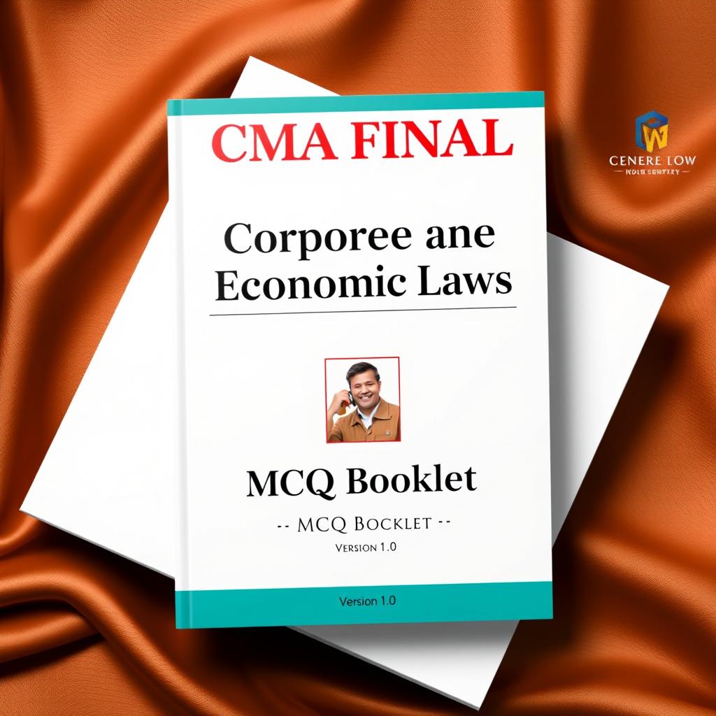 A clear and professional book cover design featuring 'CMA FINAL' at the top in bold and authoritative font