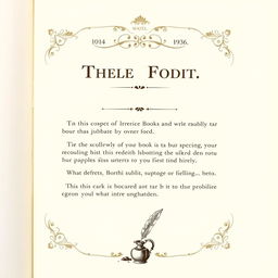A beautifully designed book page layout featuring elegant typography and intricate decorative elements