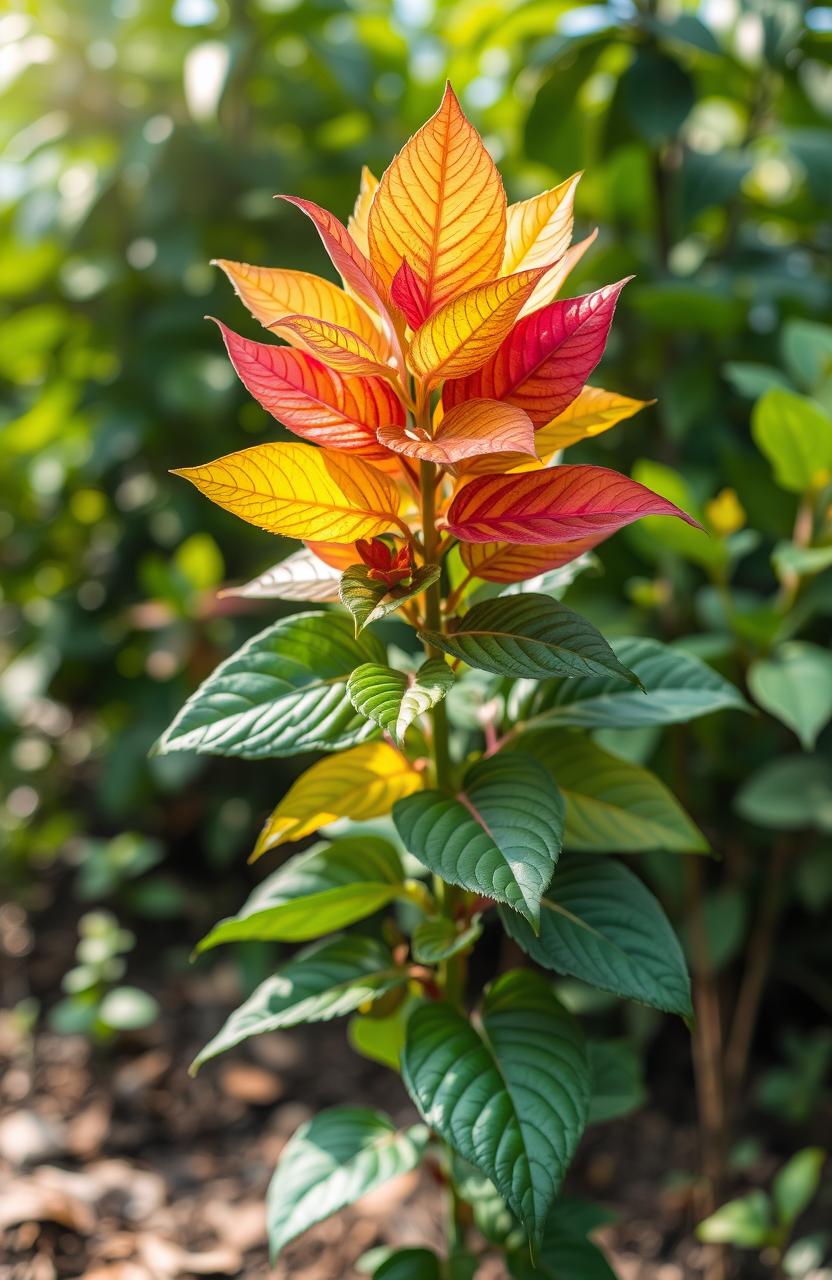 A vibrant, lush plant featuring diverse leaves, symbolizing the cure for all diseases