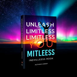 A captivating book cover design featuring a silhouette of a person standing triumphantly on a cliff with arms raised