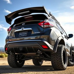 A Nissan Murano Z51, showcasing a sport tuning style inspired by Rocket Bunny