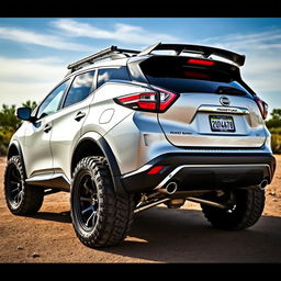 A Nissan Murano Z51, showcasing a sport tuning style inspired by Rocket Bunny