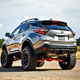 A Nissan Murano Z51, showcasing a sport tuning style inspired by Rocket Bunny
