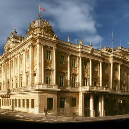 An old yet opulent building exuding a sense of wealth