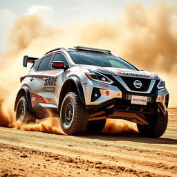 An Auto Nissan Murano Z51 modified with a Sport Tuning style inspired by Rocket Bunny