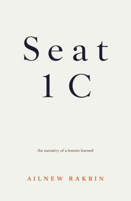 The book cover features the title 'Seat 1C' in a simple, elegant font