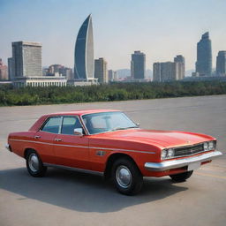 North Korean car, showcasing their unique design language