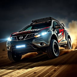 A bold 2010 Nissan Murano Z51, custom modified with a race tuning style and adorned with a striking Nismo livery