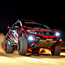 A bold 2010 Nissan Murano Z51, custom modified with a race tuning style and adorned with a striking Nismo livery