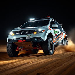 An exhilarating 2010 Nissan Murano Z51, showcasing a dynamic race tuning style with an eye-catching Nismo livery