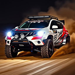 An aggressive 2010 Nissan Murano Z51, expertly tuned in a race style and featuring a striking Nismo livery