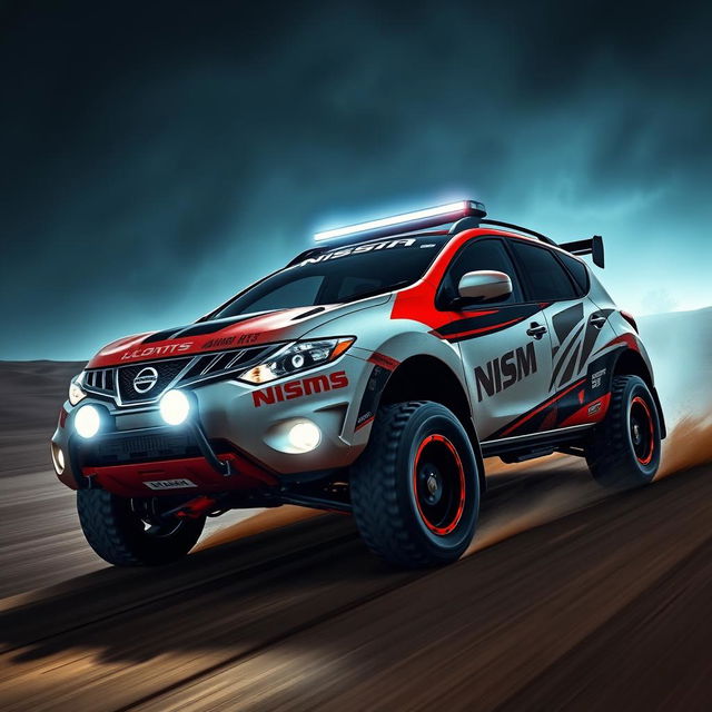 An intense 2010 Nissan Murano Z51, expertly tuned in a race style with a bold Nismo livery