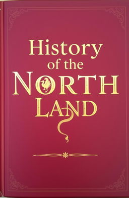 A beautifully designed book cover featuring deep old wine red as the background color