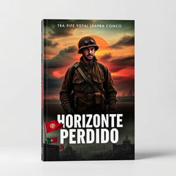 The cover of a book titled "Horizonte Perdido", focusing on the Portuguese colonial war