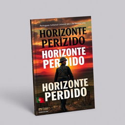 The cover of a book titled "Horizonte Perdido", focusing on the Portuguese colonial war