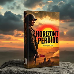 The cover of a book titled "Horizonte Perdido", focusing on the Portuguese colonial war