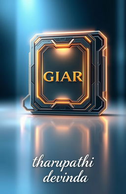 A detailed illustration of a GIAR box prominently displayed in the center of the image, designed with intricate details and a sleek, modern aesthetic
