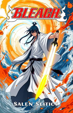 A striking novel cover design inspired by the famous manga series 'Bleach'
