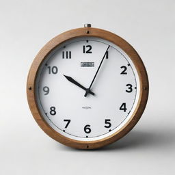 A photorealistic clock styled after a modular New Zealand DOC hut, rendered against a white background with a 4:3 aspect ratio