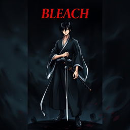 An intriguing novel cover design inspired by the famous manga series 'Bleach'