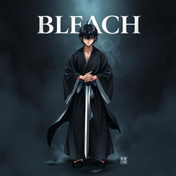 An intriguing novel cover design inspired by the famous manga series 'Bleach'