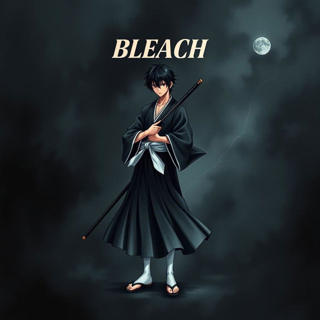 A striking novel cover design inspired by the famous manga series 'Bleach'