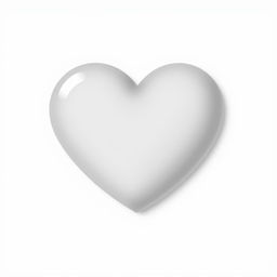 A 2D icon of a gray heart, designed with a simple yet elegant style