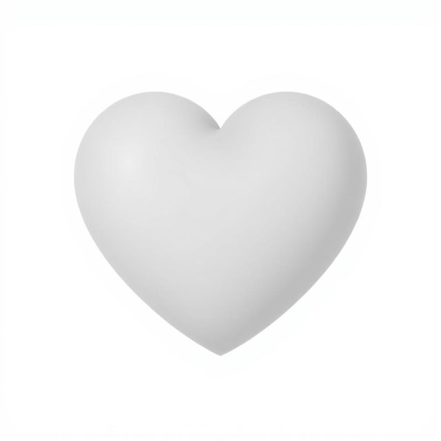 A 2D icon of a gray heart, designed with a simple yet elegant style