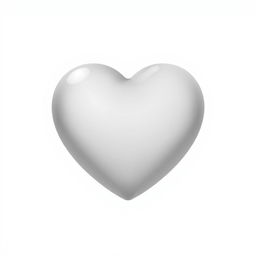 A 2D icon of a gray heart, designed with a simple yet elegant style