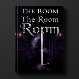 A dark and intriguing book cover design for a book titled "The Room"