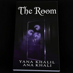 A dark and intriguing book cover design for a novel titled "The Room" by author Yana Khalil