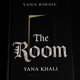 A dark and mysterious book titled "The Room" by author Yana Khalil, featuring an enigmatic cover design