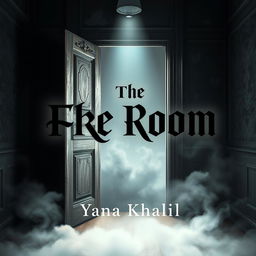 A captivating and ominous book cover for a mysterious novel titled "The Room" by author Yana Khalil