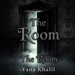 A captivating and ominous book cover for a mysterious novel titled "The Room" by author Yana Khalil