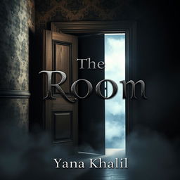 A captivating and ominous book cover for a mysterious novel titled "The Room" by author Yana Khalil