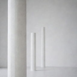 Columna gótica dibujada líneas en fondo blanco