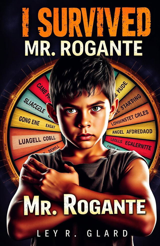 A dramatic and captivating book cover titled 'I Survived Mr