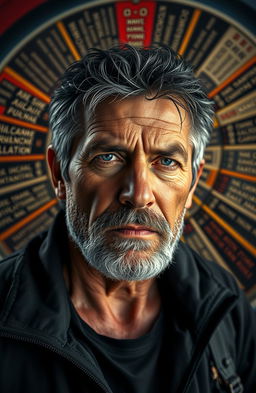 In the style of the famous "I Survived" book covers, featuring a middle-aged Argentinian man as the main character