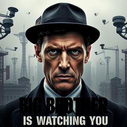 A dystopian world inspired by George Orwell's 1984, set in the year 2024