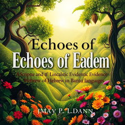 A visually striking book cover for the title 'Echoes of Eden: Scriptural and Linguistic Evidence of Hebrew in Bantu Languages'