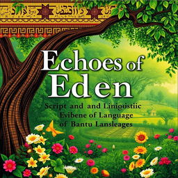 A visually striking book cover for the title 'Echoes of Eden: Scriptural and Linguistic Evidence of Hebrew in Bantu Languages'