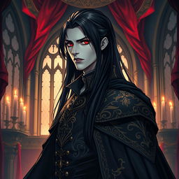 A majestic, powerful vampire lord inspired by the comic series 'Noblesse'