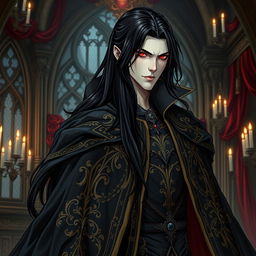A majestic, powerful vampire lord inspired by the comic series 'Noblesse'
