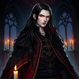 A majestic, powerful vampire lord inspired by the comic series 'Noblesse'