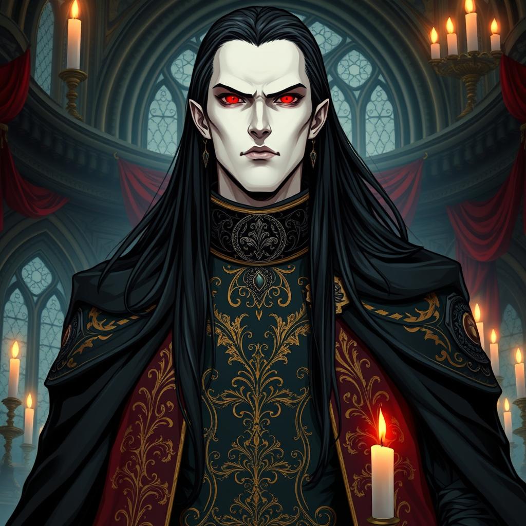 A majestic, powerful vampire lord inspired by the comic series 'Noblesse'