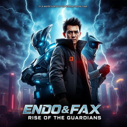 An epic movie poster showcasing two main characters, Endo and Fax